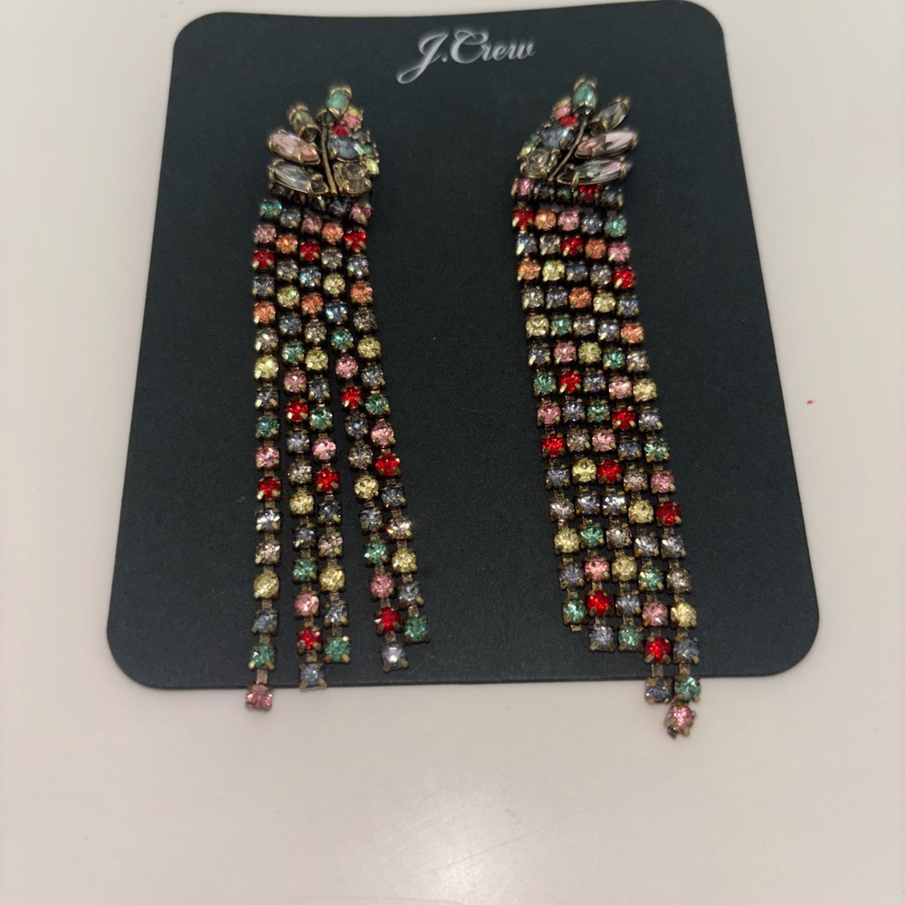 NWT JCrew Multicolor Statement Earrings